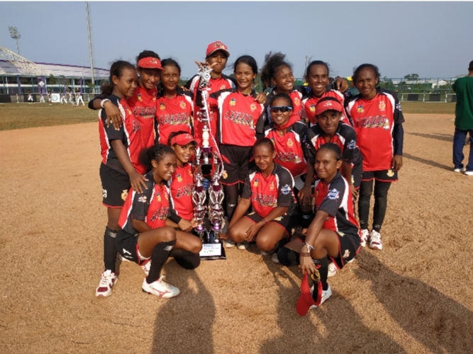 Tim Softball Putri Papua berhasil Menjuarai Pra PON 20