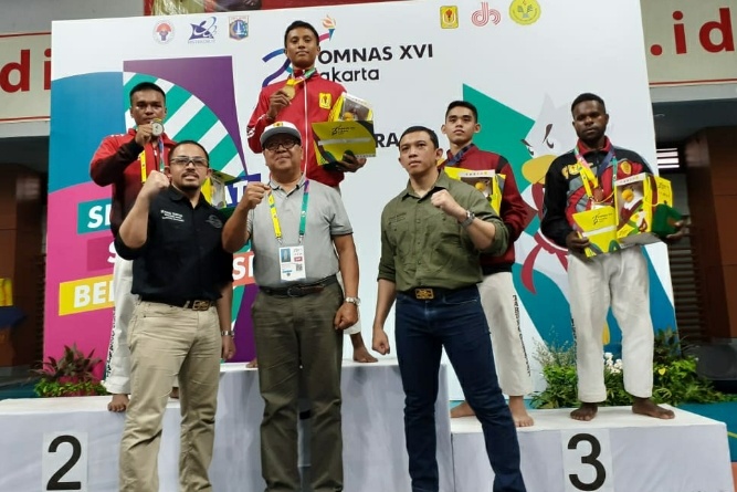 Cedera, Elim Gugur di Semifinal Tarung Derajat Putra Kelas 61,1 – 64 kg