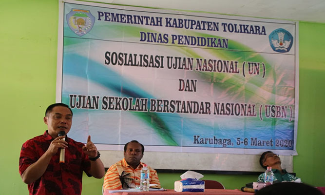 Dinas Pendidikan Tolikara Sosialisasi Ujian Nasional