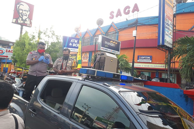 Polsek Abepura Himbau Warganya Gunakan Masker dan Tidak Mudik