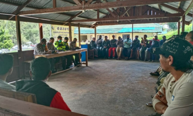 Operasi Matoa, Polisi Kumpulkan Para Ojek dan Beri Himbauan
