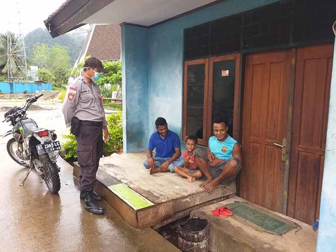 Patroli Rutin, Kapolsubsektor: tetap tenang dirumah, bersabar dan berdoa