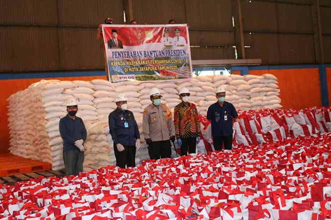 Kapolresta Dampingi Walikota Terima Bantuan Presiden RI