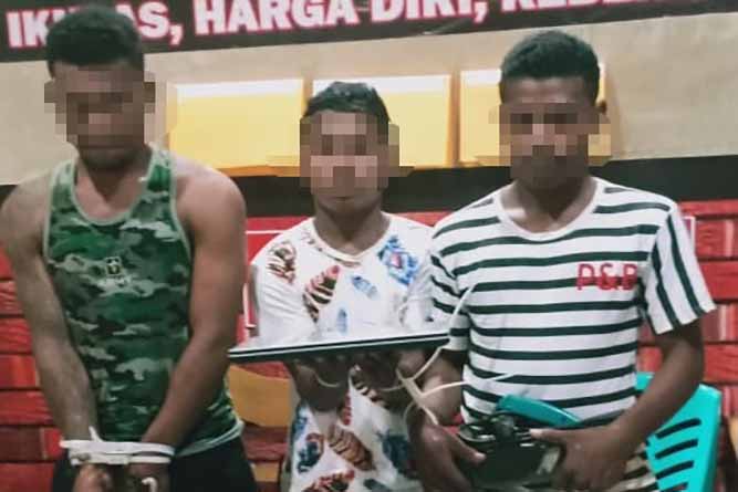 Mencuri di 7 Tempat, 3 Pelaku Dibekuk Tim Iknampu Polres Biak