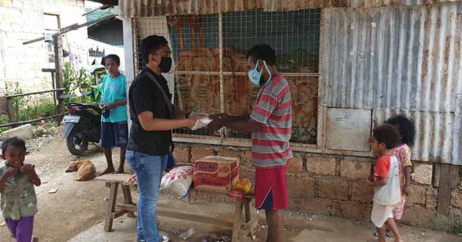 Di Japut, Polresta Sambangi Warga dan Beri Bantuan Sembako