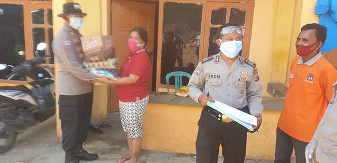 Ops Bina Kusuma Matoa 2020, Polisi Sambangi 2 Lokasi dan Bagi Sembako