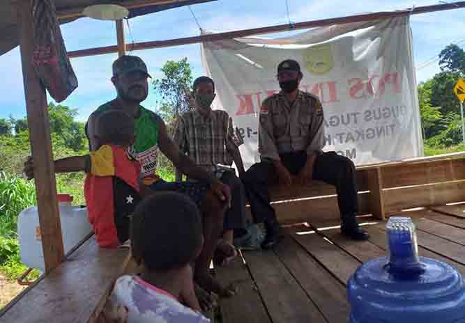 Patroli Antisipasi Gangguan Kamtibmas, Ini Pesan Polisi di Perbatasan RI-PNG