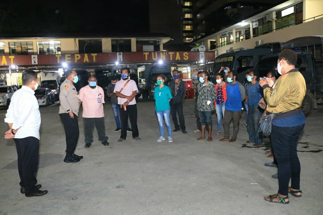 Usai Diamankan Polisi Empat Mahasiwa Dipulangkan