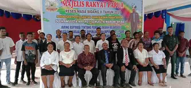 Reses II Pokja Agama MRP, Jaring Aspirasi OAP Terkait Dampak Covid