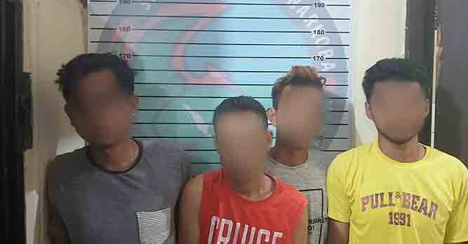 Miliki Sabu, Empat Pria Ditangkap Tim Opsnal Resnarkoba