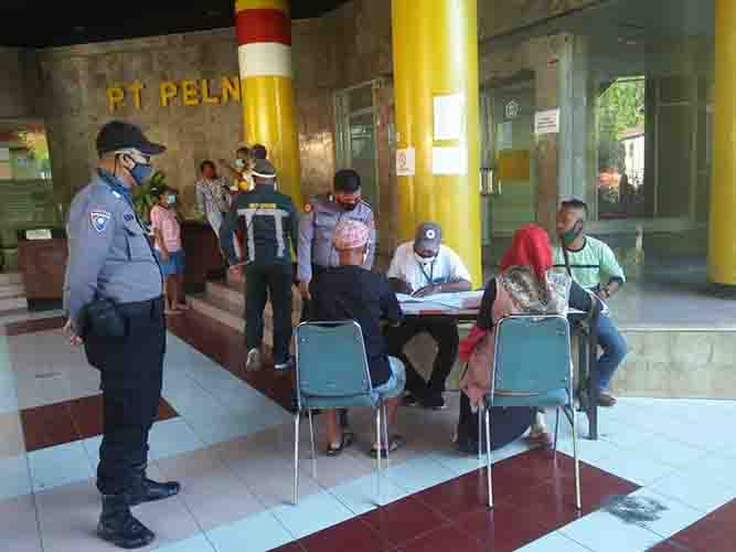 Polsek KPL Jayapura Lakukan Pengamanan Penjualan Tiket Kapal