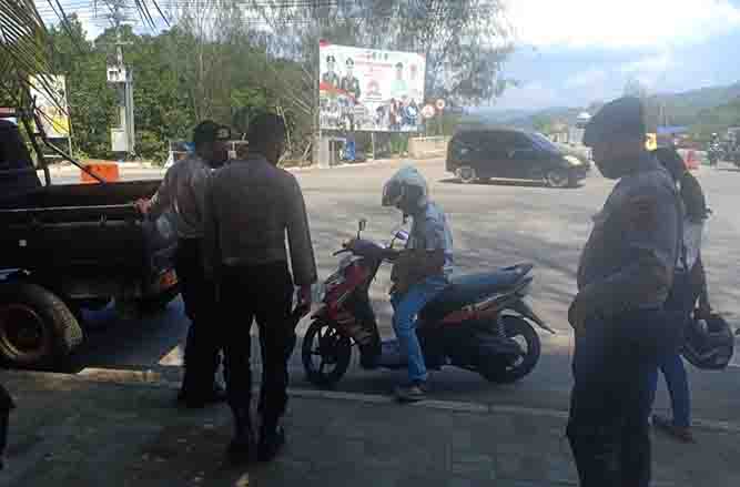 Operasi Nusa II, Sat Samapta Gelar Patroli dan Himbauan Pencegahan Covid-19