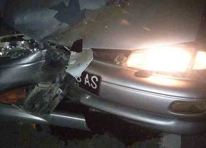 Akibat Potong Jalur di Pertigaan PTC Pengendara Motor Tertabrak