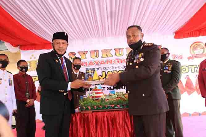 Syukuran Hari Bhayangkara Ke-74 Polresta Jayapura Kota Dirayakan Sederhana