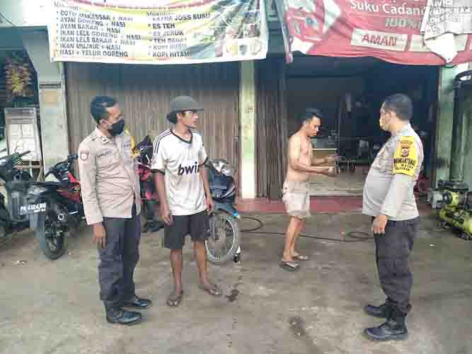 Patroli Rutin, Polisi Imbau Masayarakat Gunakan Masker