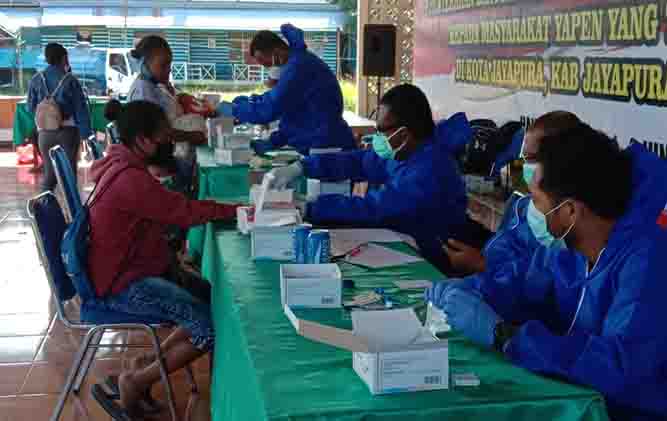 379 Warga Yapen Rapid Tes, 11 Reaktif, 310 Orang Siap Pulang Serui