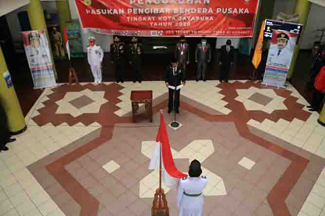 Upacara Pengukuhan Paskibra Kota Jayapura