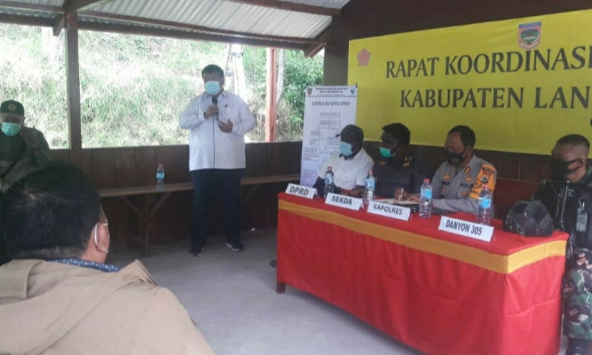 Rapat Koordinasi Penanganan Covid-19 di Lanny Jaya Menuju New Normal