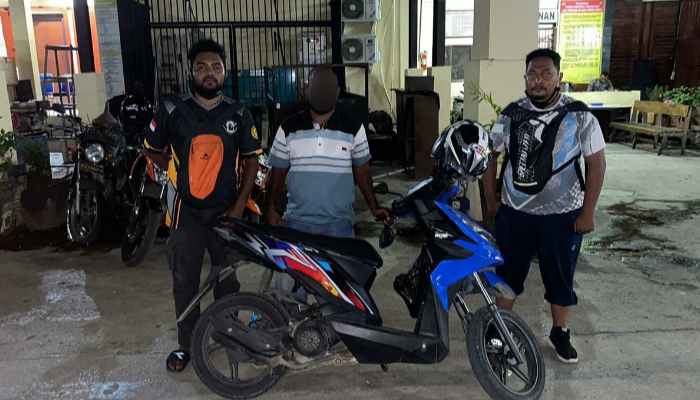 Penadah Motor Curian Diringkus Tim Charli Polresta