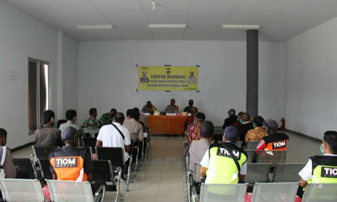 Ciptakan Kamtibmas Aman, Kapolres Lanny Jaya  Gelar Coffee Morning