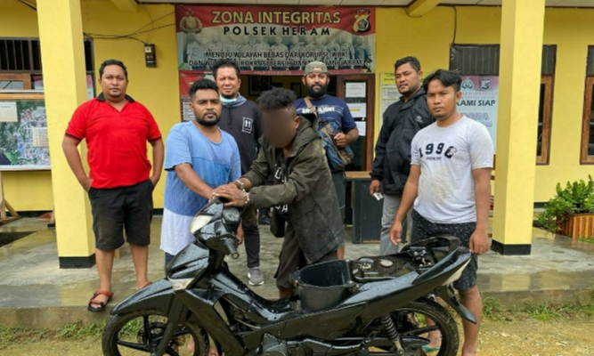Pelaku Curanmor Tak Berkutik Saat Dibekuk Polisi