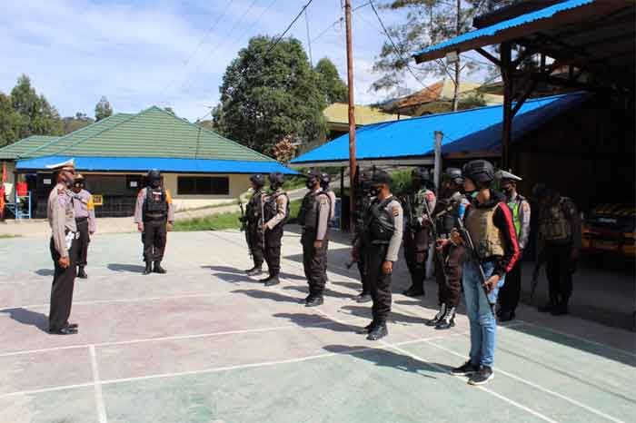 Polisi Gelar Pengamanan Rapat Paripurna DPRD Lanny Jaya