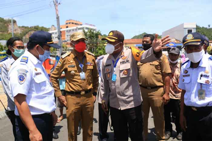 Kapolresta Dampingi Wali Kota Tinjau Operasional Perdana Terminal Type A Entrop