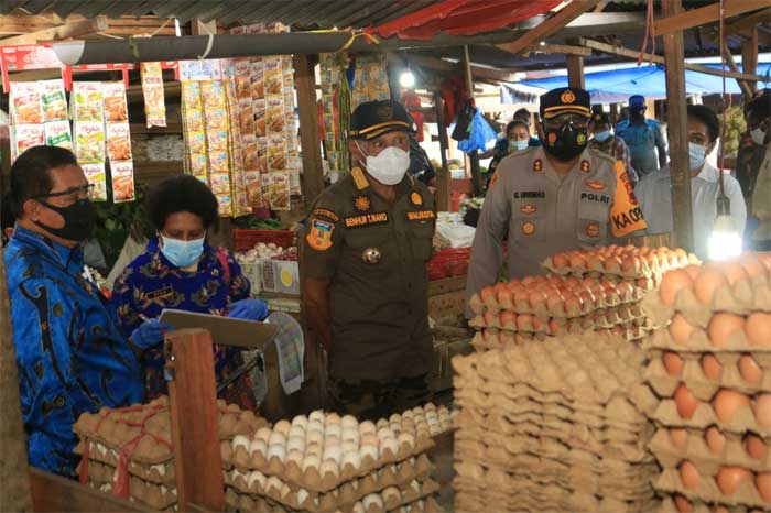 Sidak Jelang Natal Di Beberapa Pasar di Kota Jayapura