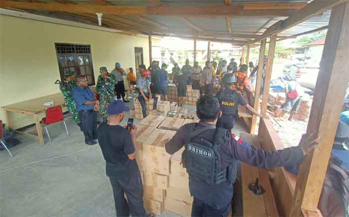 Tim Opsnal Polres Yalimo Tangkap 5 Mobil Pengangkut Miras Milik Oknum TNI