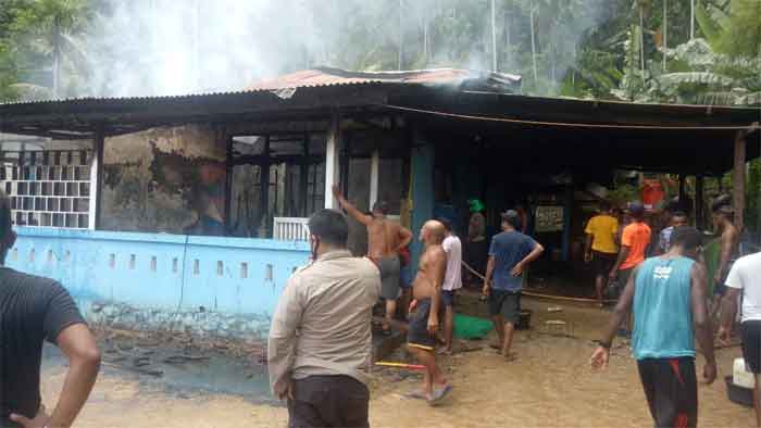 Kebakaran di Argapura Pantai Diduga Korsleting Listrik