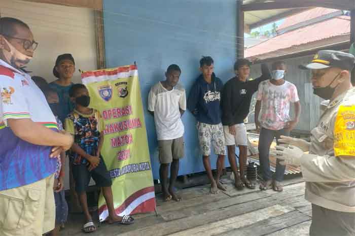 Ini Yang Dilakukan Polisi Saat Meningkatnya Kriminalitas di Kota Jayapura