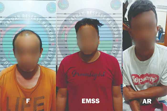 3 pemakai sabu ditangkap Polisi di tiga lokasi berbeda