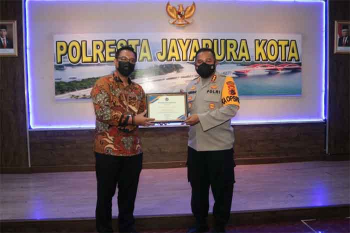 Polresta Jayapura Kota Terima Penghargaan Dari KPKNL