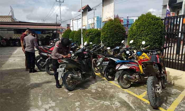 Razia di Muara Tami, 14 motor terjaring 1 Curanmor