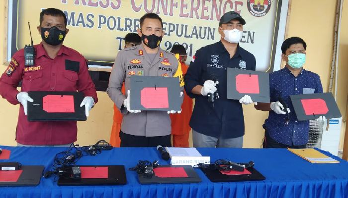 Gasak 10 Unit Laptop Sekolah Dua Residivis Kembali Ditangkap Polisi