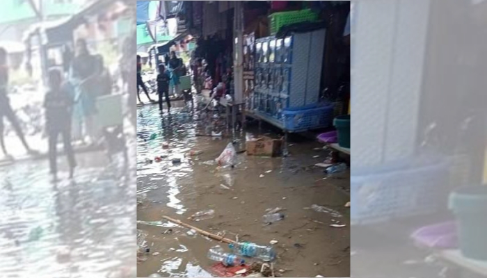 Air Laut Pasang Rendam Pasar Fakfak