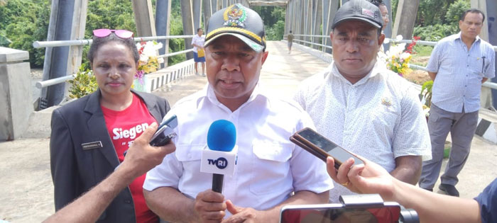 DPR Yapen Apresiasi Rampungya Jembatan Sumboy dan Dukung Pemda Bangun Akses Jalan