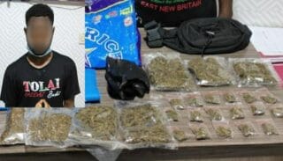 Warga PNG Tertangkap Dengan Puluhan Paket Ganja Siap Edar