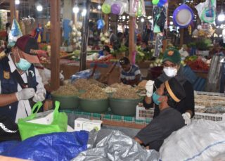 2 Orang Positif Covid19 Dalam Operasi Yustisi di Pasar Hamadi
