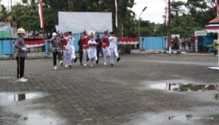Upacara HUT RI ke 76 di Kabupaten Waropen Berlangsung Hikmat
