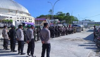 Aparat Gabungan Siap Beri Keamanan dan Kenyamanan Pertandingan Cabor Volly Maupun Atlit