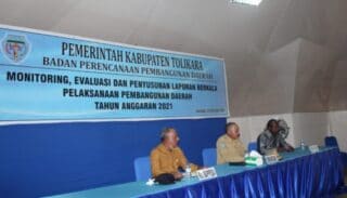 Bappeda Tolikara Monitoring Evaluasi Laporan Pembangunan 2021