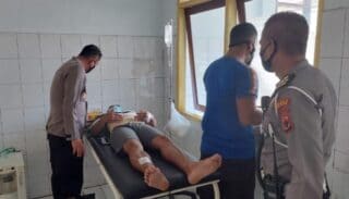 Coba Hindari Petugas, Pelaku Pencurian di SMP 1 Serui Nekat Tabrak Kasat Lantas Hingga Patah Tulang