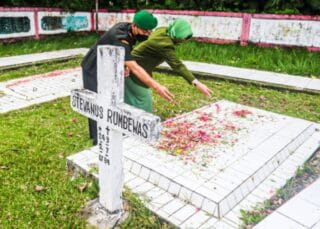 Dandim Catur Prasetiyo Nugroho Pimpin Ziarah di TMP Newi Jelang Hari Juang TNI-AD ke-76y