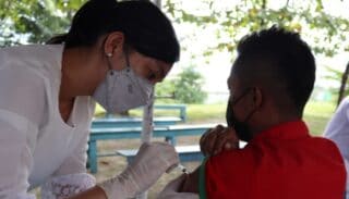 Polres Yapen Genjot Vaksinasi Masyarakat Hingga Capai Target 50%