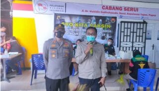 Polres Kepulauan Yapen Berhasil Vaksin 3.000-an Warga Dalam Sebulan