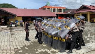 Tingkatkan Kemampuan, 45 BAJA Polres Yapen Dilatih Dalmas