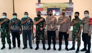 Gerai Vaksin Serentak Indonesia, Polres Yapen Maksimalkan Capaian Zona Kuning