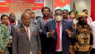 Lantik KONI Puncak Jaya, Ini Pesan Sekum Kenius Kogoya