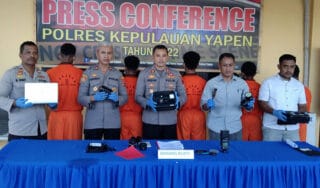 Polres Yapen Ringkus Komplotan Remaja Pelaku Pencurian Barang Elektronik
